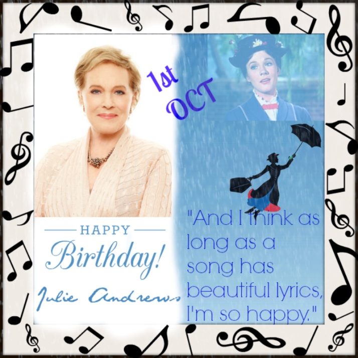 "And I think as long as a song had beautiful lyrics, I am so happy."  Quote by Julie Andrews