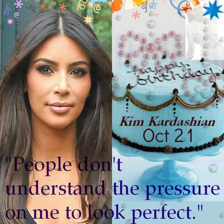 "People don't understand the pressure on me to look perfect." Quote by Kim Kardashian